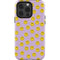 Purple Happy Face Pattern iPhone 15 Pro Impact Case